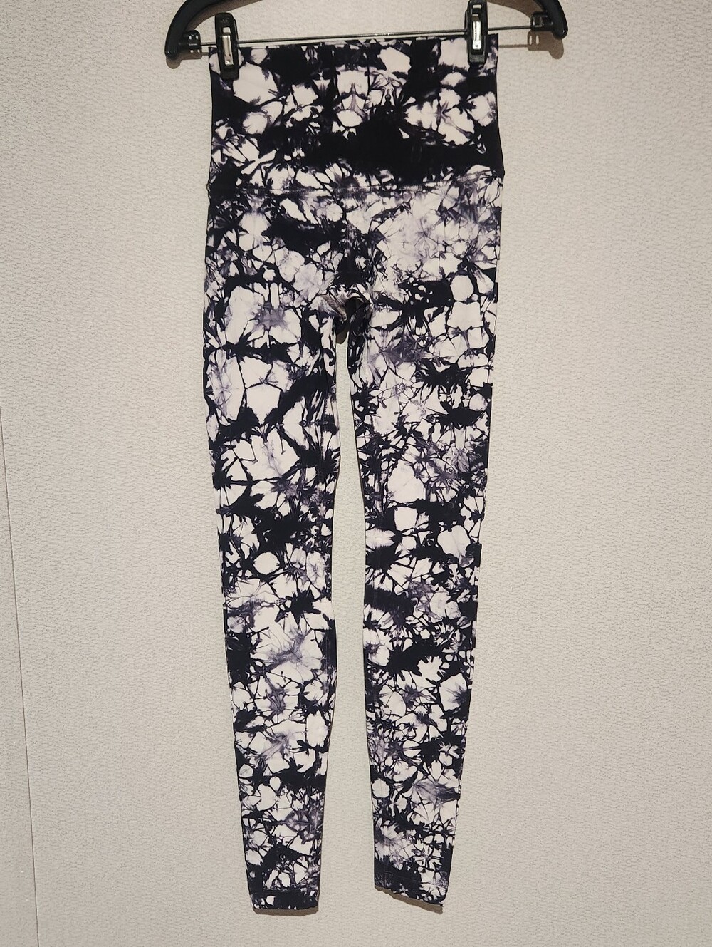 Lululemon Wunder Under High Rise Leggings Dual Shibori Antique White Baltic Gray